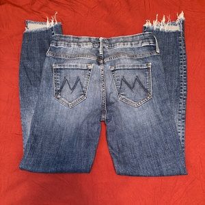 MOTHER The Looker Ankle Step Fray